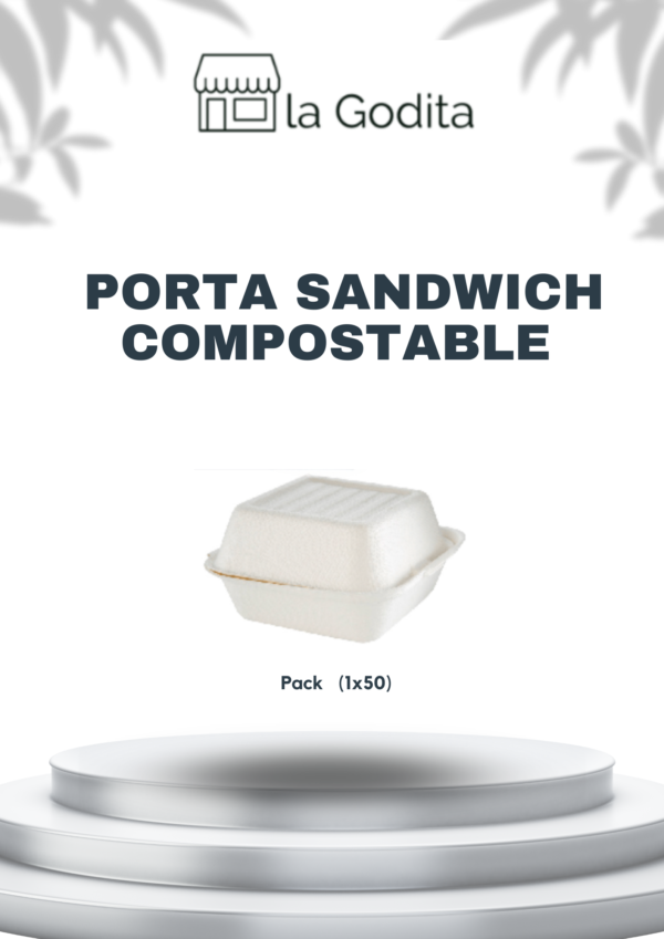 PORTA SANDWICH COMPOSTABLE