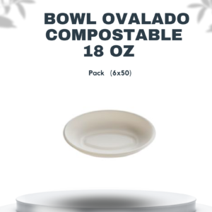 BOWL OVALADO COMPOSTABLE 18 OZ